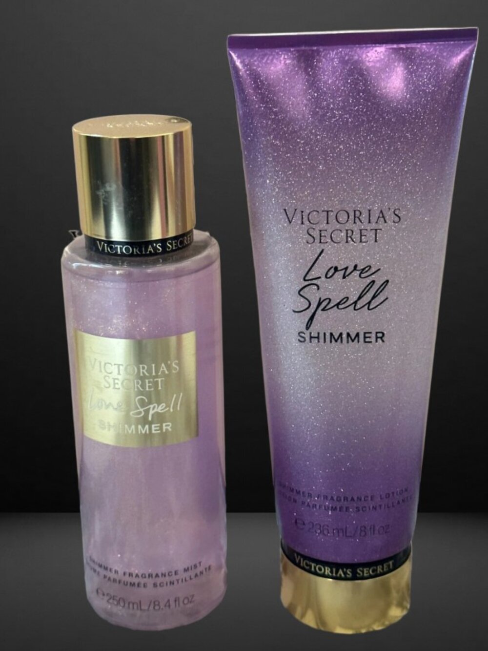 Victoria's Secret Shimmer LOVE SPELL Body Mist & Lotion NWT